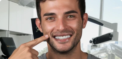Zoom teeth whitening procedure at Smile Makeover Playa del Carmen dentist