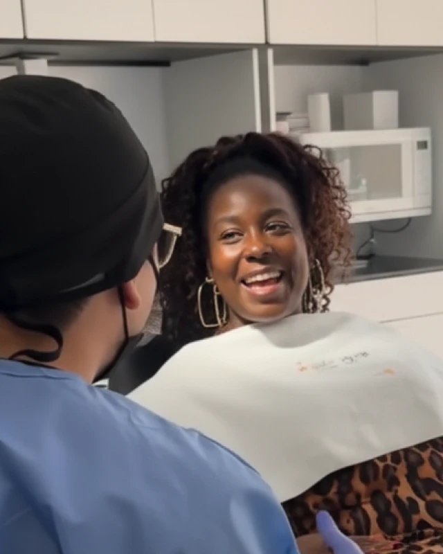 Close-up of functional and long-lasting dental crowns