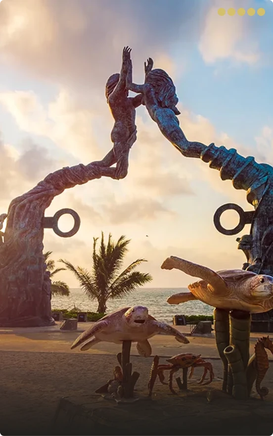 Step 5 final smile reveal after All-on-4 treatment in Playa del Carmen clinic