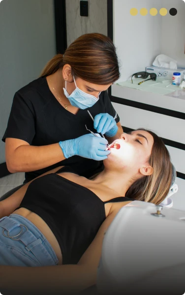 Step 4 dental crown fabrication and smile design process Mexico