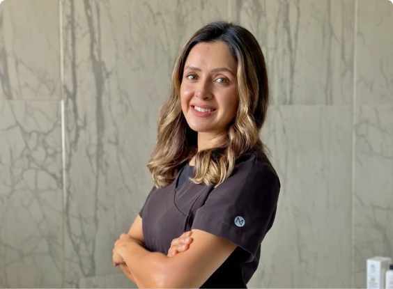 Dr. Dulce with possing with professionalism